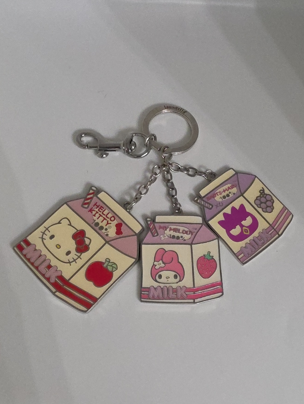 Loungefly Sanrio Hello Kitty + Friends  Milk Carton Keychain Charms Trio 2021